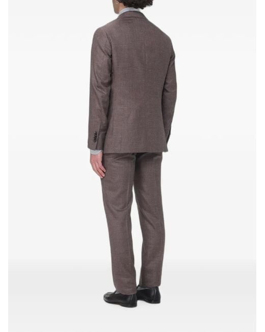 Luigi Borrelli Napoli Gray Single-Breasted Suit for men