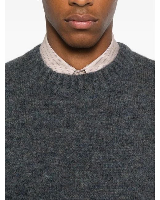 A.P.C. Gray Crew-Neck Sweater for men