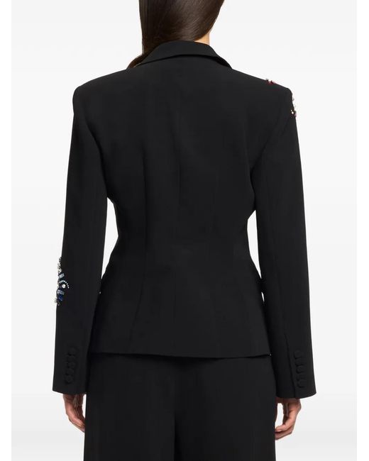 Cinq À Sept Black Embellished Kendall Jacket
