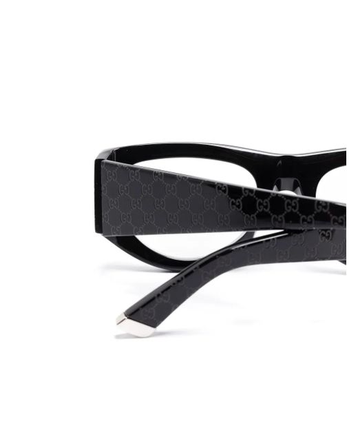 Gucci Black Geometric-Frame Glasses