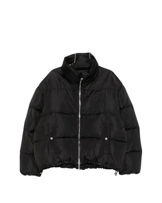 DSquared² Black Quilted High-Neck Puffer Jacket