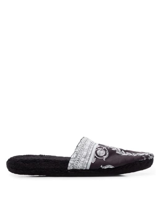 Versace White I Baroque Slippers