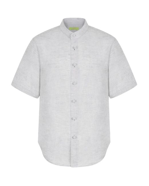Camicia Tang di Shanghai Tang in White da Uomo