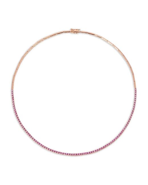 Anita Ko Natural 18Ct Rose Sapphire Necklace