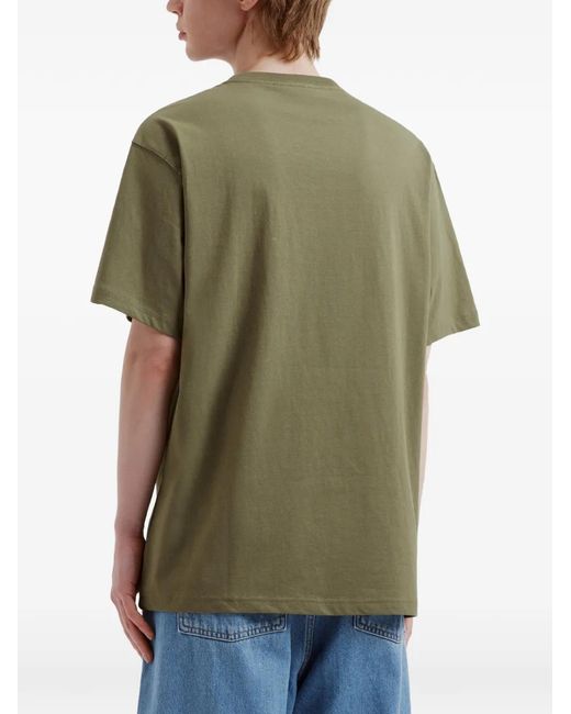Chocoolate Green Logo-Print T-Shirt for men