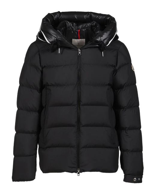 メンズ Moncler フーデッド キルティングジャケット Black