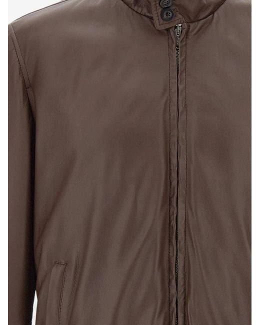 Volfagli Brown Fox18 America Leather Jacket for men