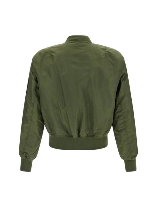 Entire studios Green Zip-Up Bomber Jacket for men