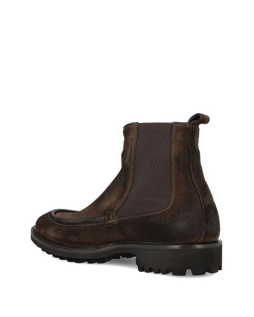 Tagliatore Wildlederstiefel mit elastischen Einsätzen in Brown für Herren