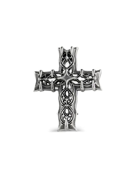 Emanuele Bicocchi White Notre-Dame Stud Earring