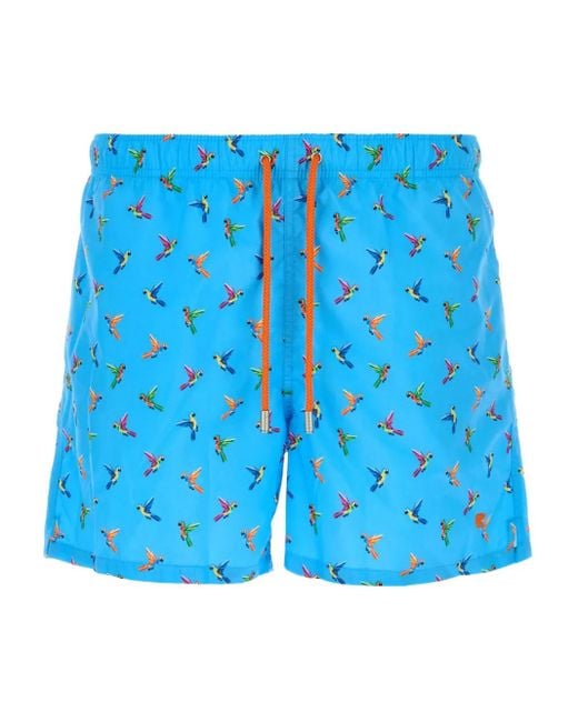 Short De Bain À Imprimé Graphique Gallo pour homme en coloris Blue