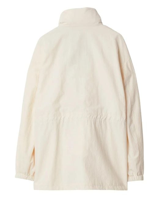 Burberry Natural Kapuzenjacke Mit Ritteremblem