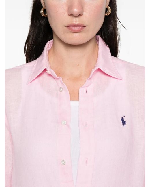 Camicia Classic-Fit di Polo Ralph Lauren in Pink