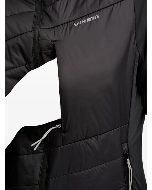 Viking Black Zemu Quilted Panelled Jacket