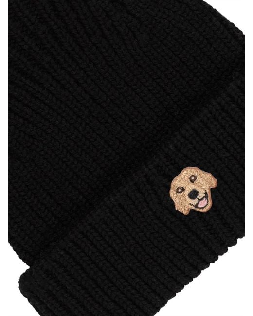 PELO FOUNDATION Black Labrador Patch Beanie