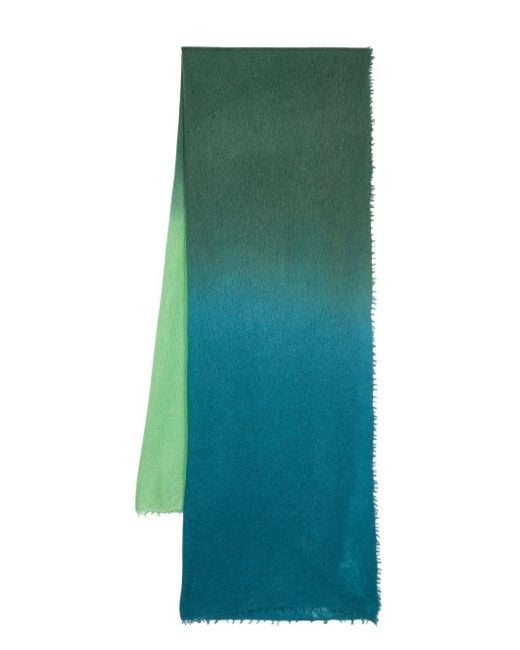 Mouleta Gradient Cashmere Scarf in Green | Lyst