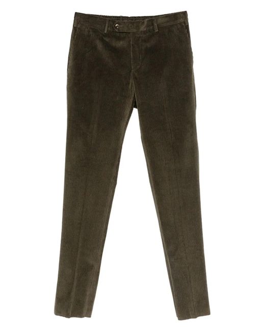 PT Torino Gray Corduroy Pants for men