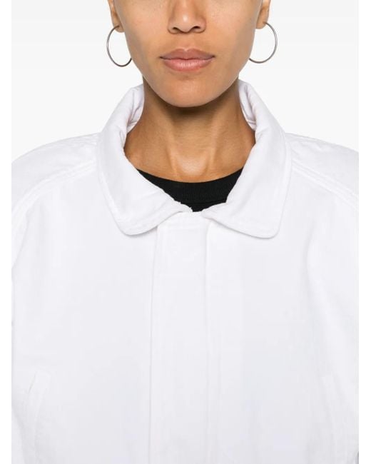 3x1 White Amelia Cropped Jacket