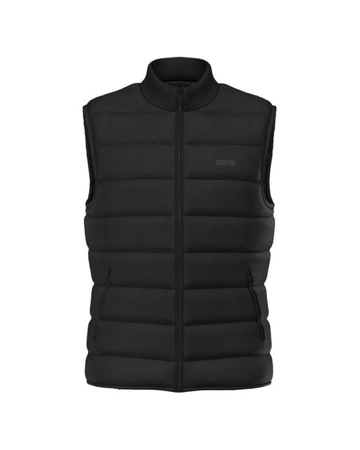 Guess Black Quilted Sleeveless Jacket for men