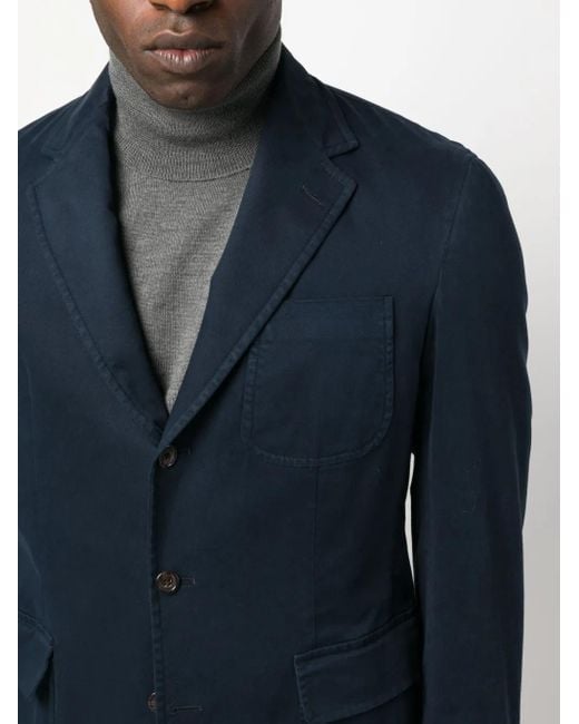 メンズ Polo Ralph Lauren ノッチドラペル シングルジャケット Blue
