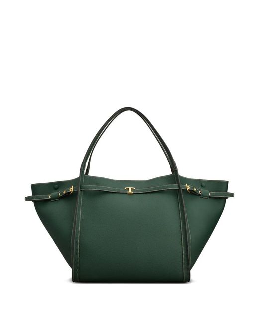 Tod's Green Medium Leather Tote
