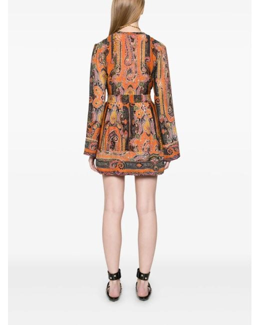 Isabel Marant Morgane ミニドレス Brown