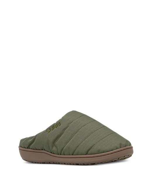 SUBU Green Quilted Slippers
