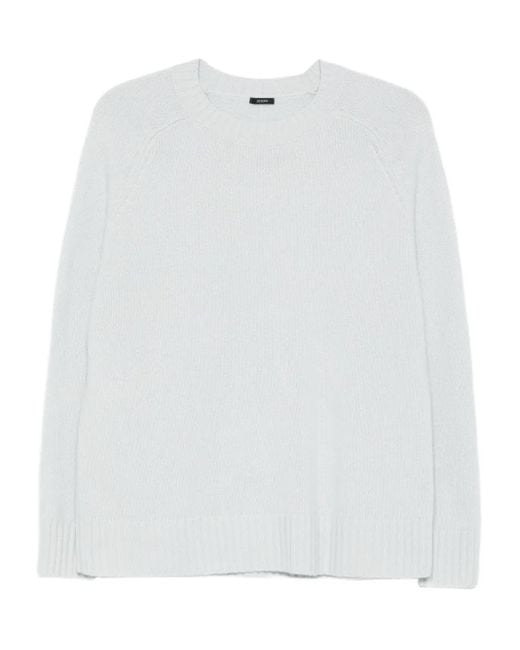Joseph ラグランスリーブ カシミアセーター White