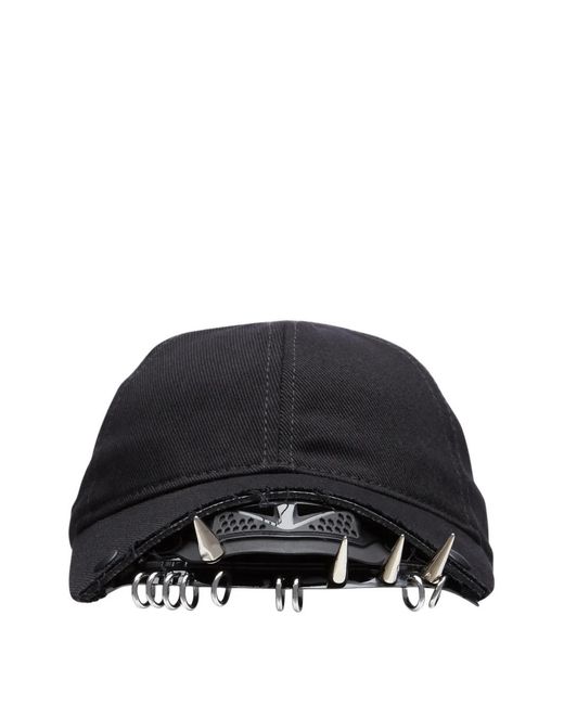Innerraum Black Studded Baseball Cap