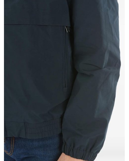 Woolrich Gray Logo-Patch Zip-Up Jacket for men