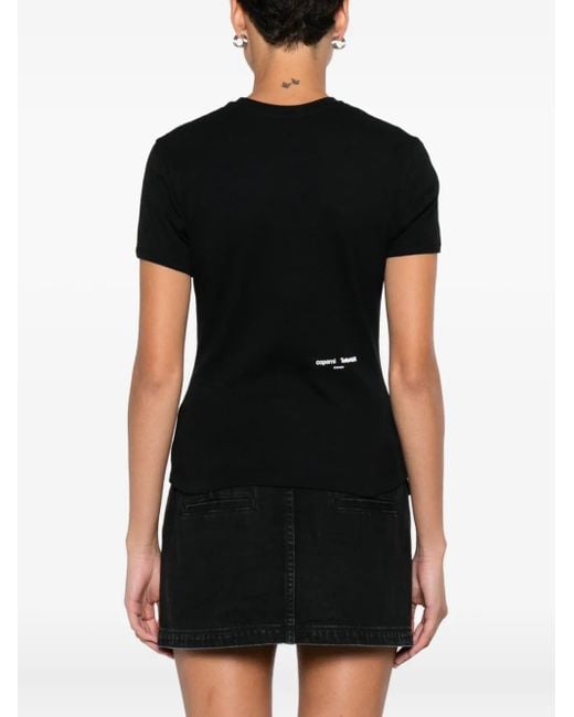 Coperni Black Graphic-Print T-Shirt