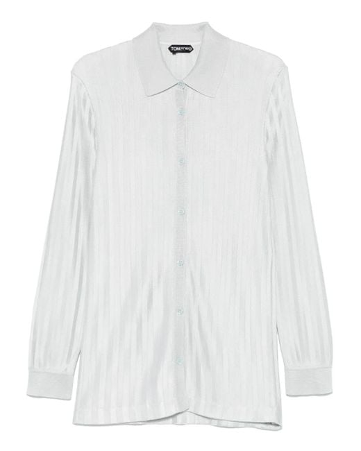 Tom Ford Gebreid Blouse in het White