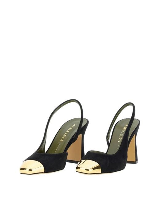 MARIA LUCA Black 90Mm Eleonora-Toe Slingback