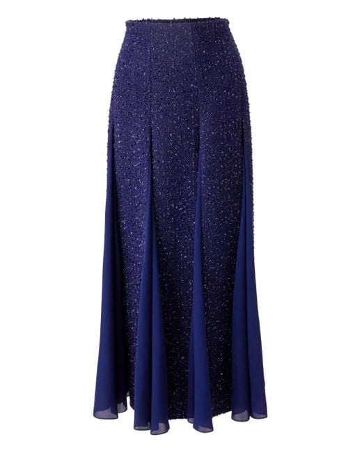 Gonna Midi di Carolina Herrera in Blue