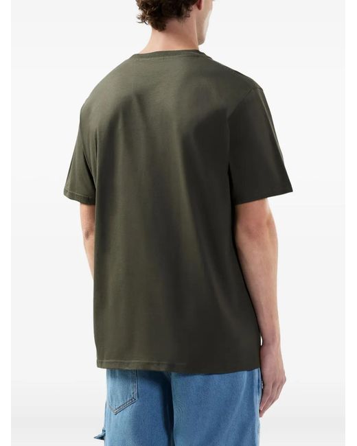 Gcds Green Logo-Print T-Shirt for men