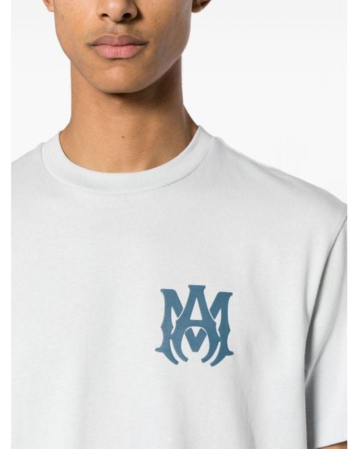 T-shirt en coton à logo appliqué Amiri pour homme en coloris White