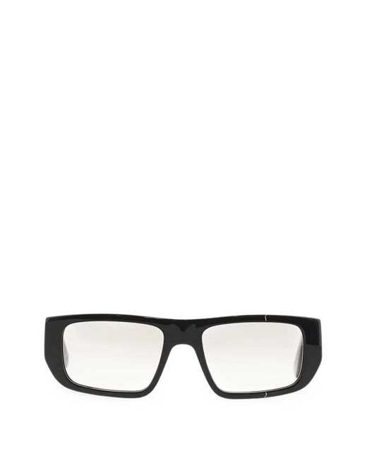 Facehide Black Broken Vision Rectangle-Frame Sunglasses