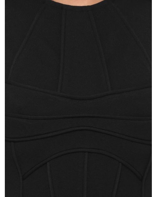 The Attico Black Robe Mi-Longue Noire