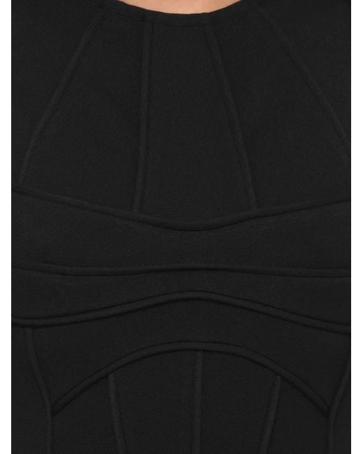 The Attico Black Robe Mi-Longue Noire