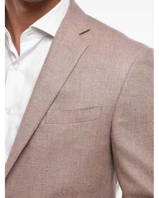 Corneliani Gray Academy Flap-Pockets Blazer for men