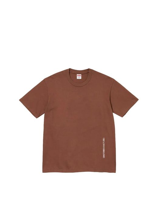 Supreme Brown Graphic-Print T-Shirt for men