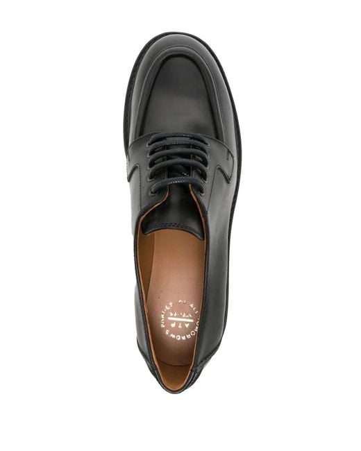 Atp Atelier Black Pezzana Lug-Sole Derby Shoes