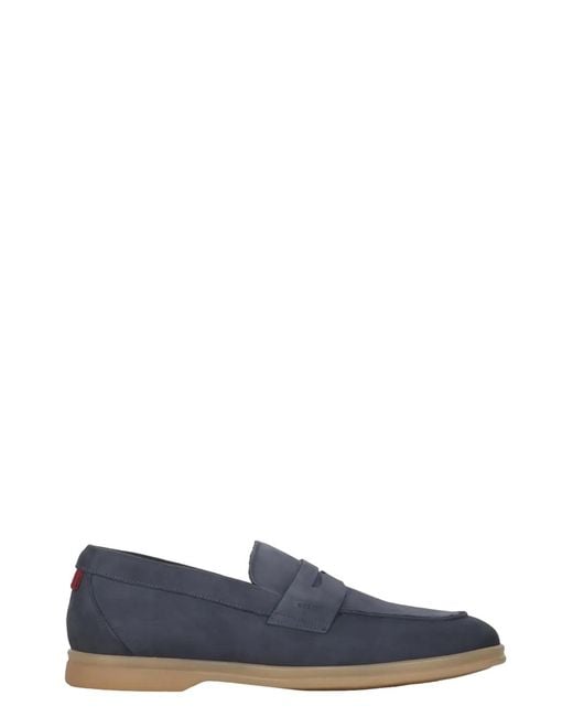 Bally Blue Leather Loafers for men