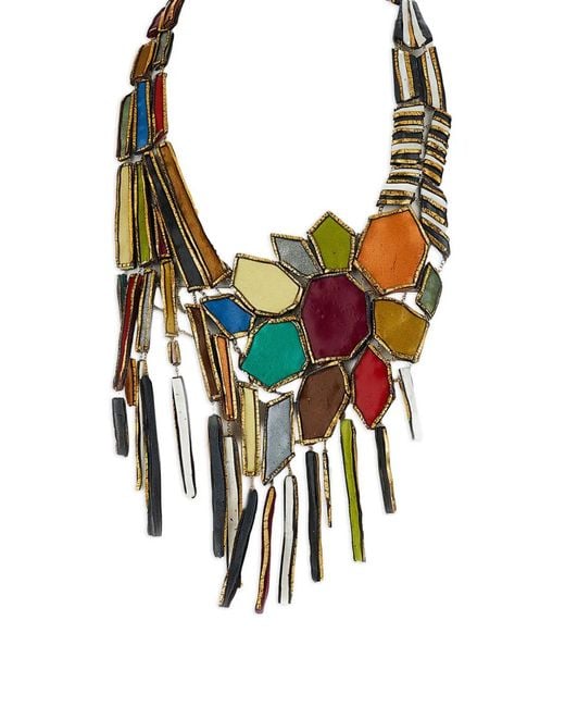 GFW Metallic Handmade Geometrical-Shapes Necklace