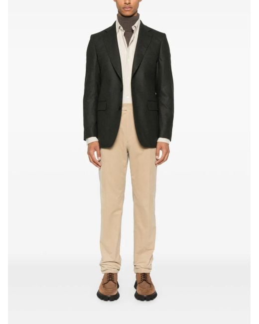 Fursac Black Virgin-Wool Blazer for men