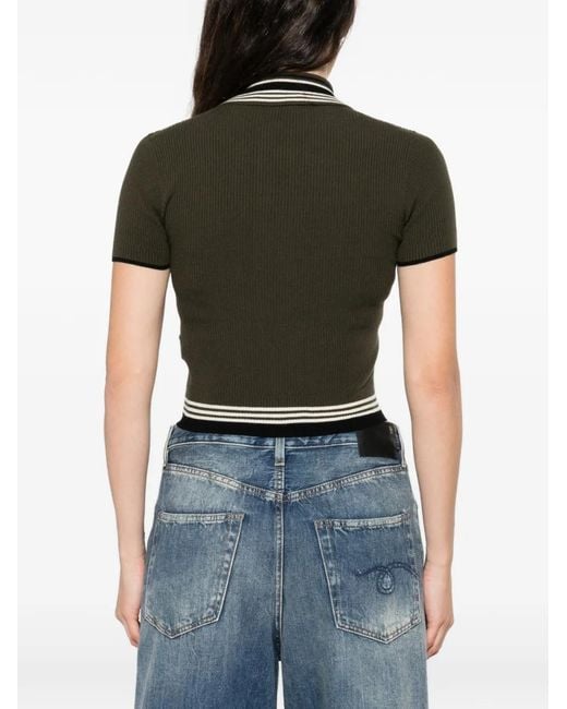 Amiri Black Polo À Logo Brodé