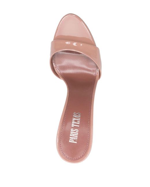 Paris Texas Pink Lidia 120mm Patent Leather Mules
