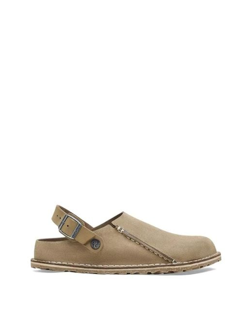 Birkenstock Natural Lutry Premium Suede Clogs for men