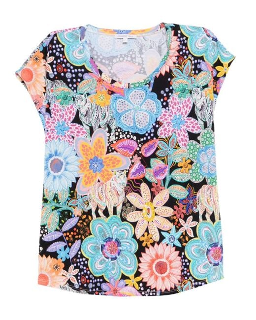 Johnny Was Blue Bobbie Pajama Set