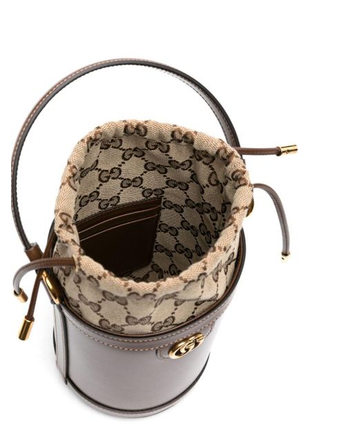 Gucci Ophidia Kleine Bucket-tas in het Brown